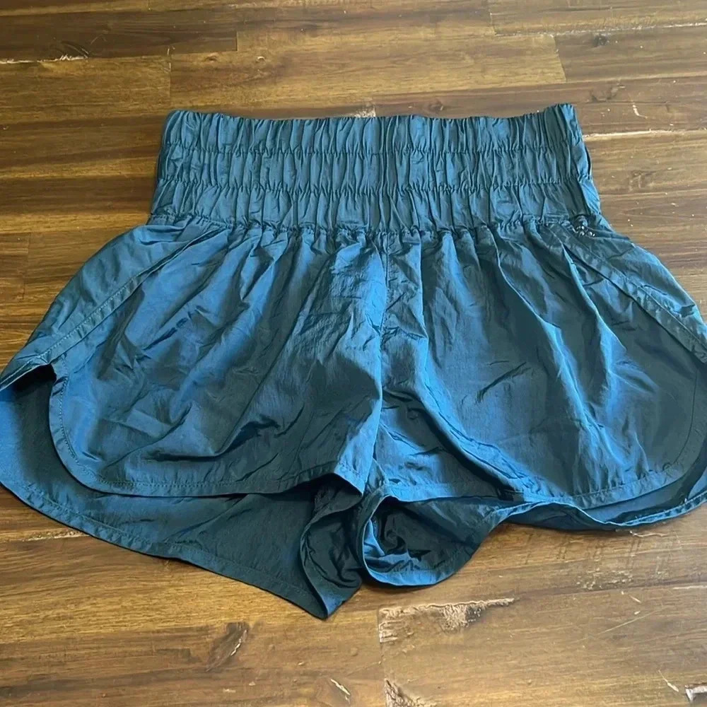 Free People FP Movement The Way Home Short Teal Blue Green Lined Running S - Picture 4 of 7